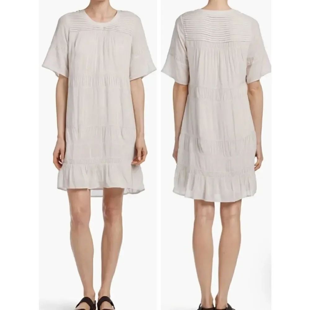 James Perse Chiffon Sundress in calcite sz 4 (Large)